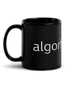 Alternative view of Algorhythmus - Black Glossy Mug