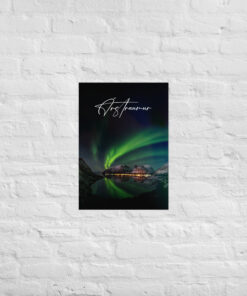 Alternative view of Árstraumur Poster - Aurora
