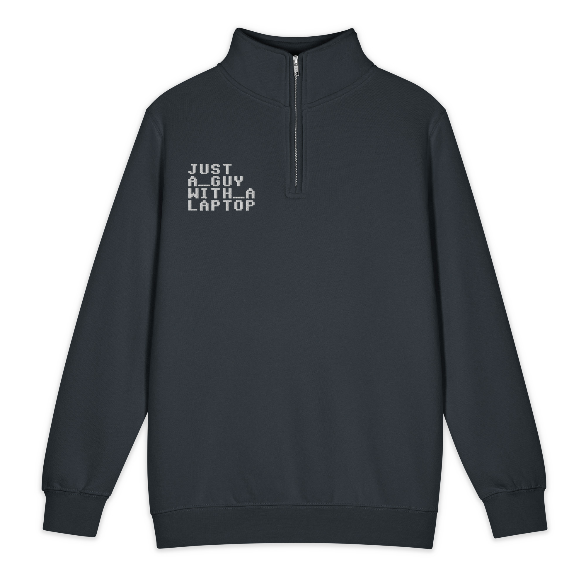 Just A Guy With A Laptop – Lane Seven LS14014 Premium 1/4 Zip Sweatshirt - Image 2
