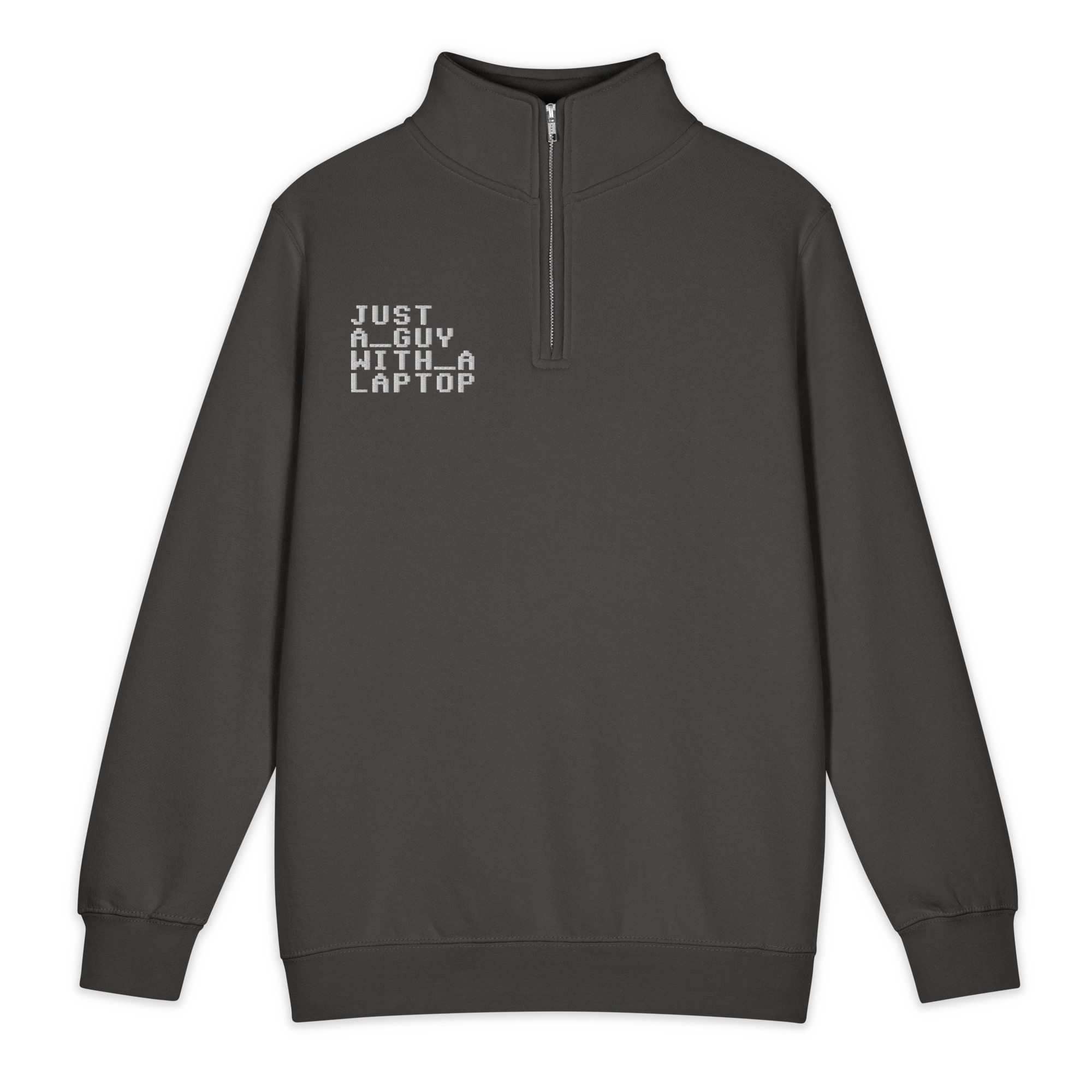 Just A Guy With A Laptop – Lane Seven LS14014 Premium 1/4 Zip Sweatshirt - Image 3