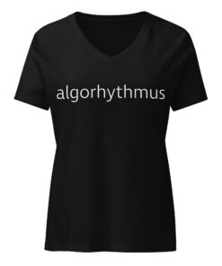 Alternative view of Algorhythmus – Women’s relaxed v-neck t-shirt